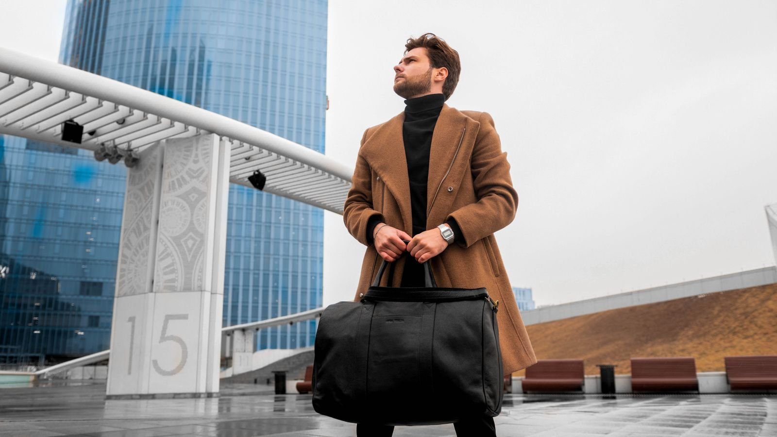 Leather weekend bag, photo 1 of 1
