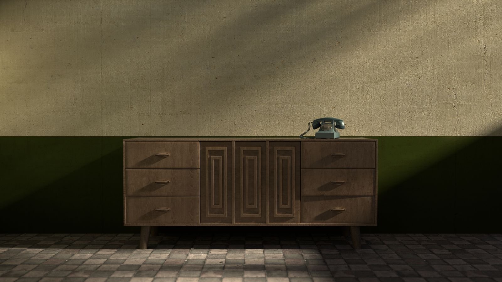 Teak sideboard from the 1960s, photo 1 of 1
